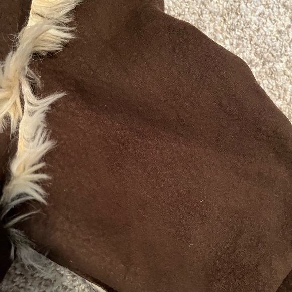 Vintage TRUE GRIT faux suede Elephant fur long coat 70’s boho penny lane style - Picture 11 of 15